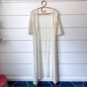 SPELL one size long Lace cardigain